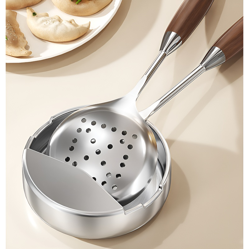 Stainless steel countertop spatula storage rack