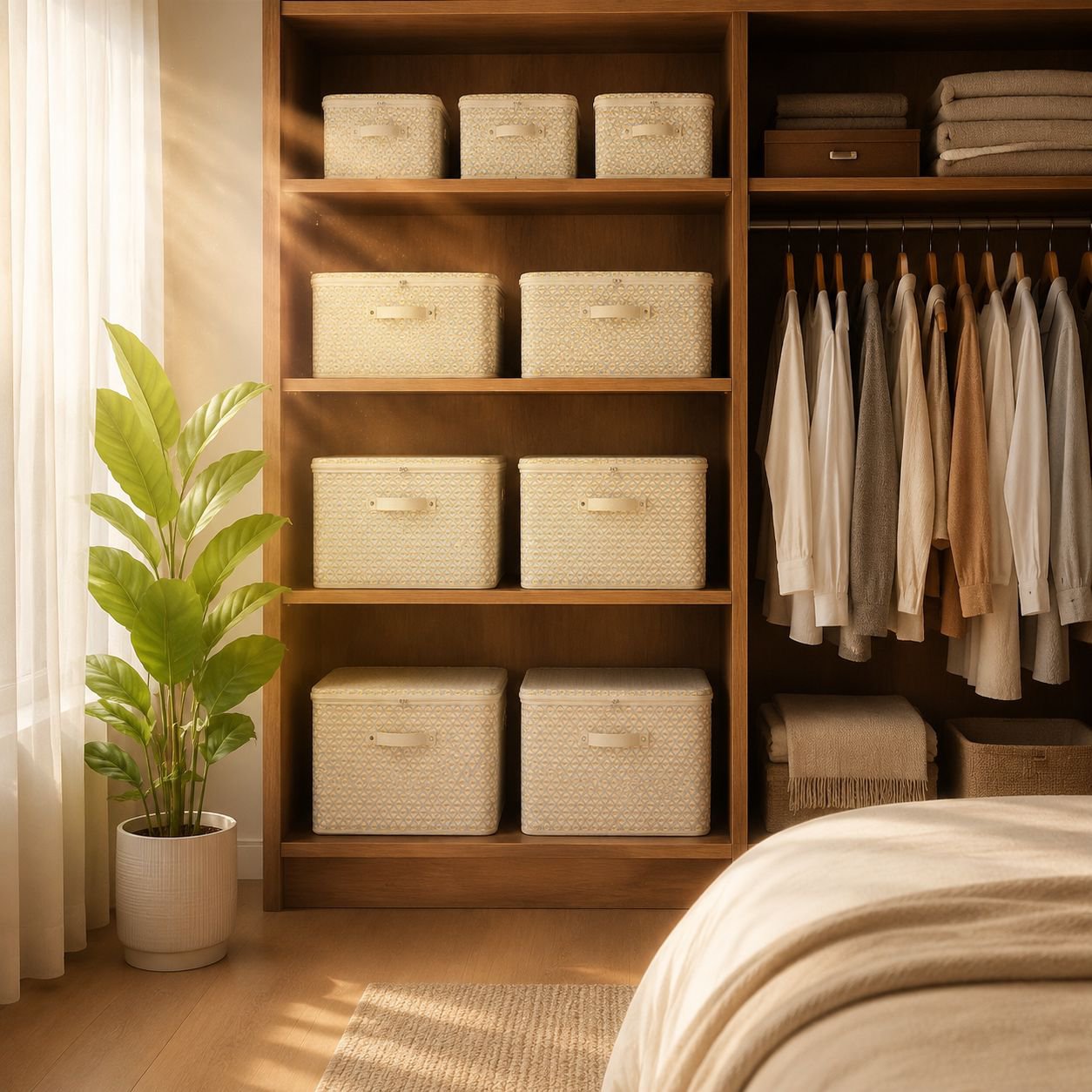 Portable Foldable Wardrobe Organizer