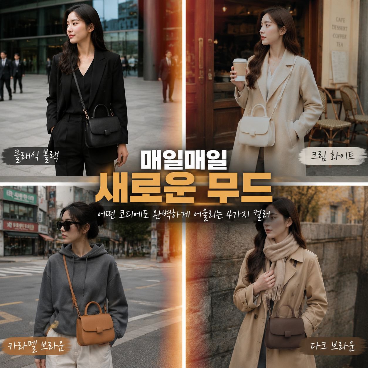 빈티지 무드 숄더백
