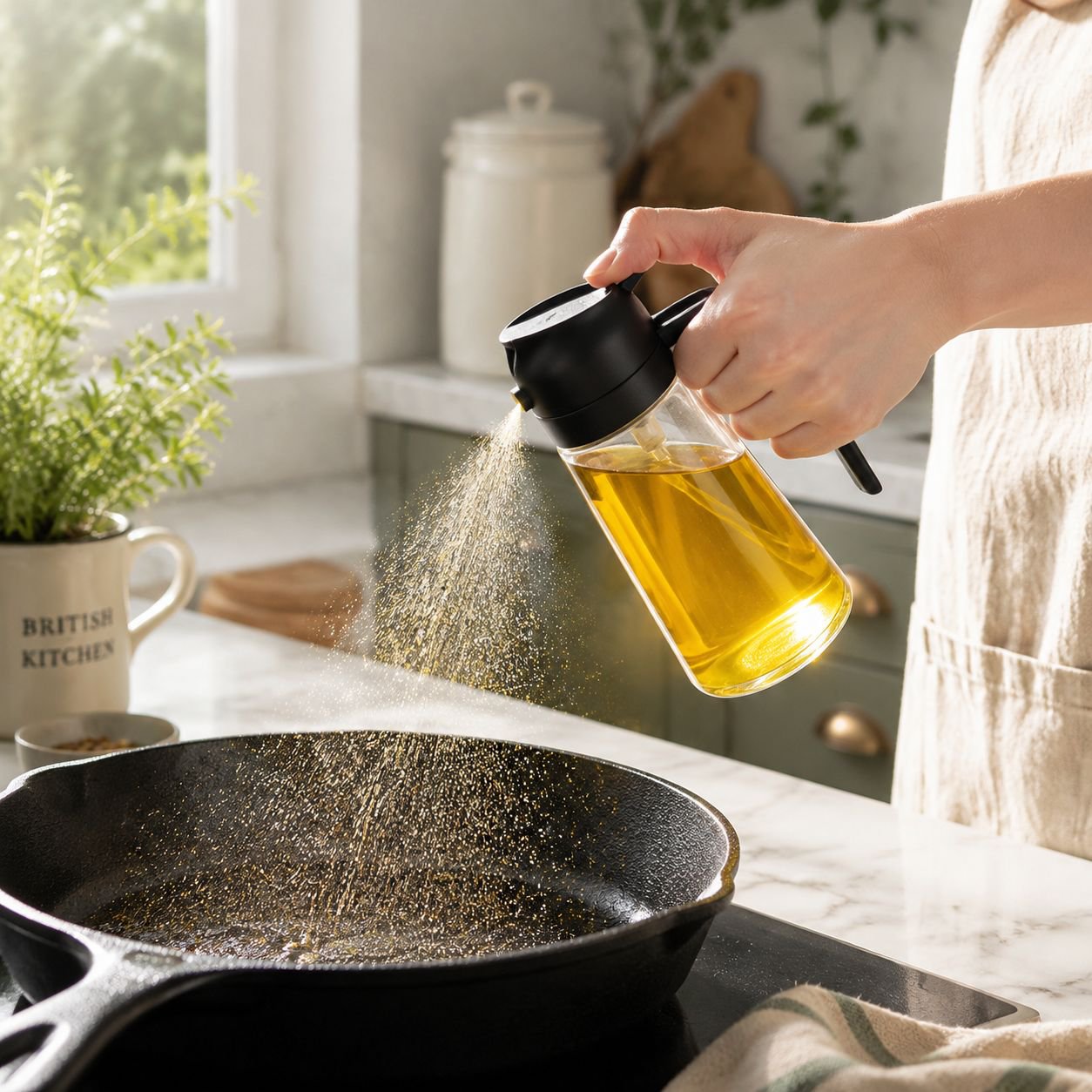 Olive oil dispenser ounce sprayer