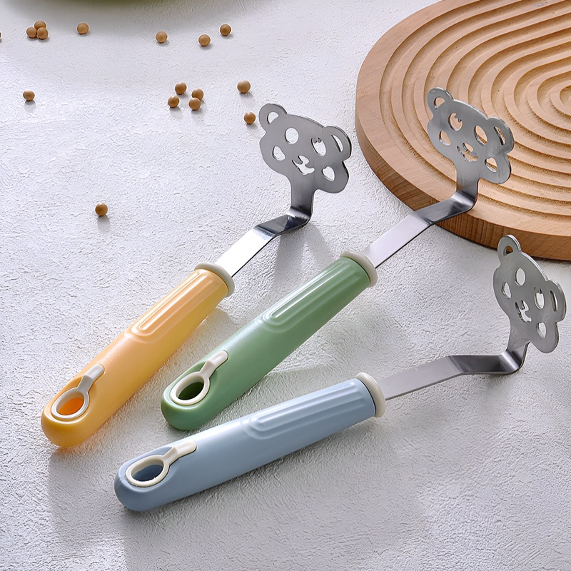 Stainless steel potato masher