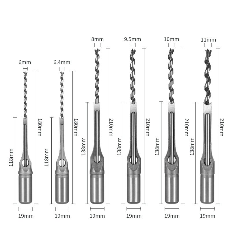 Woodworking Square Hole Saw Drill Set