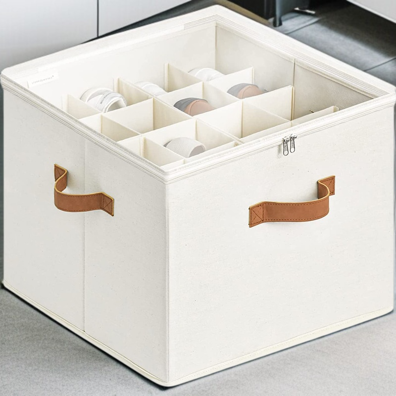 透明折りたたみ収納ボックスの正面画像