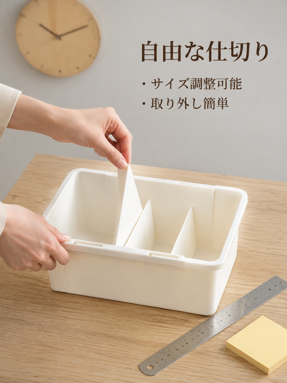 多機能調節可能コンパートメントオーガナイザーボックス