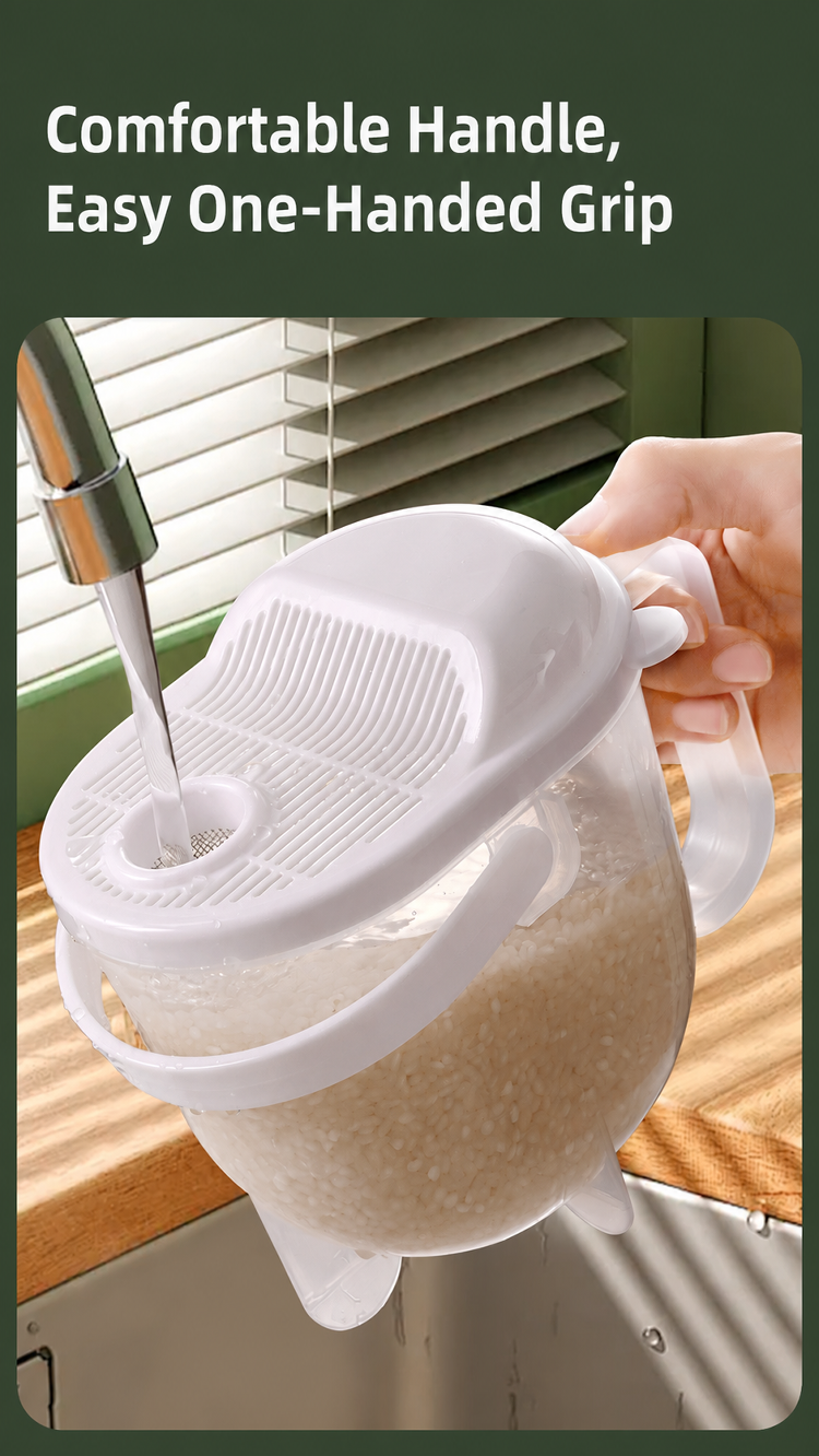 Utensilio moderno para lavar arroz eficientemente