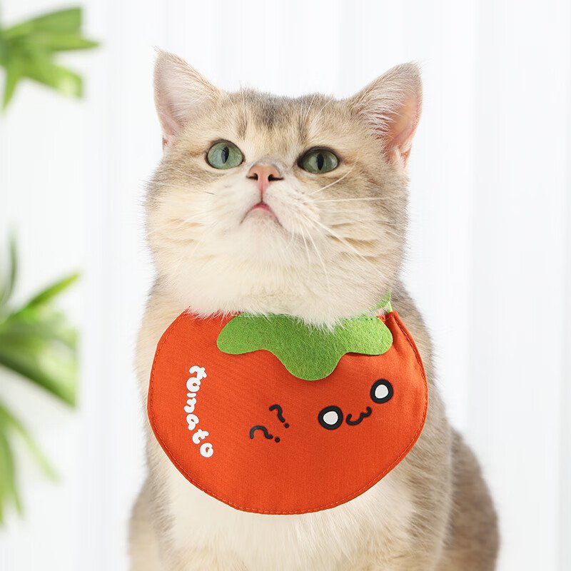 Adjustable Cotton Cat Bandana Collar