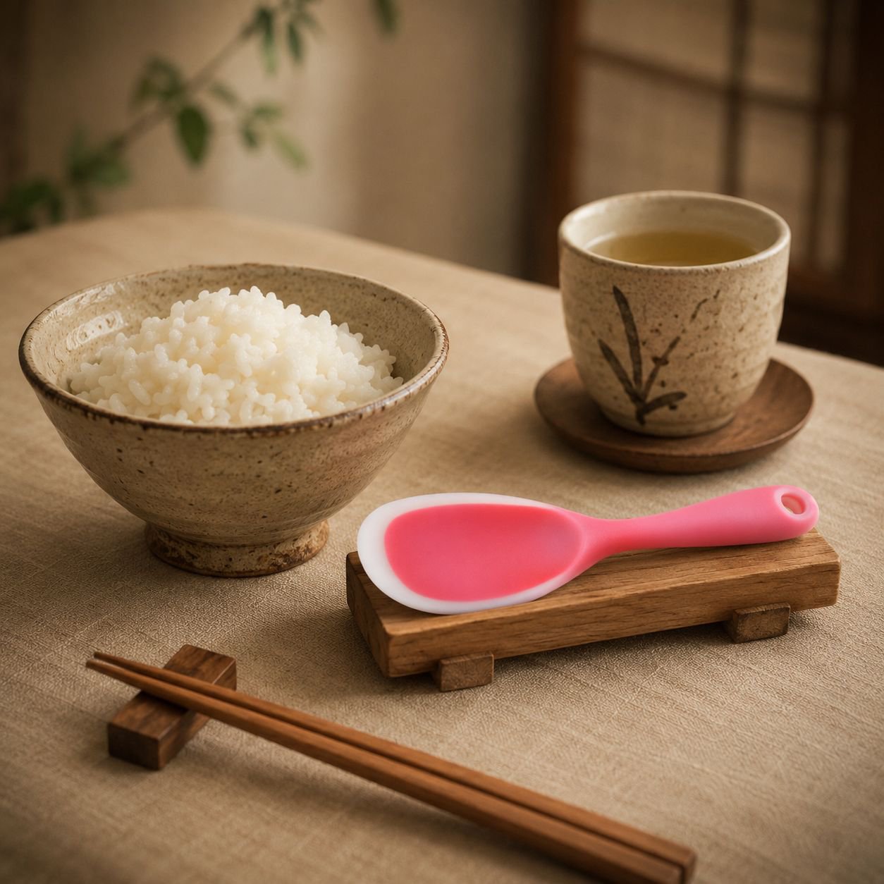 ノンスティックシリコンライススプーン 炊飯器やライススプーンに適用