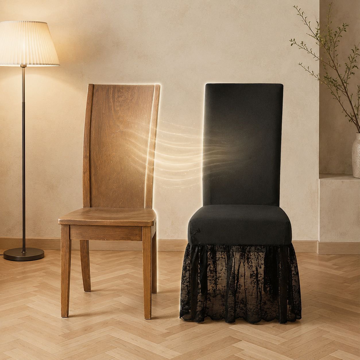 Chair protector in solid color for office