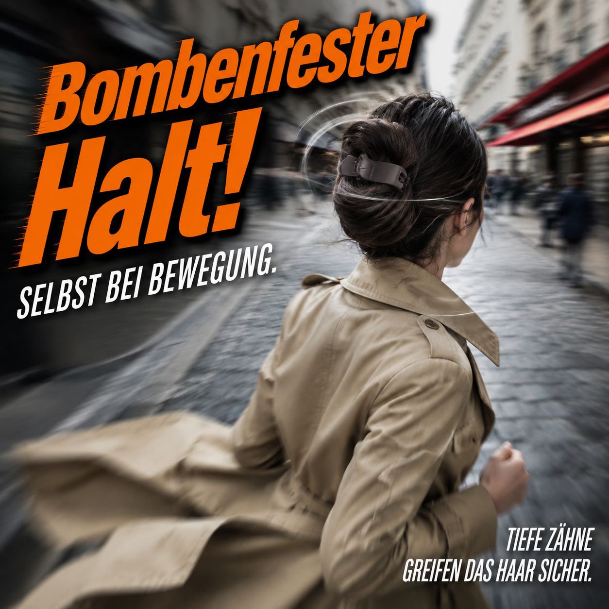 Elegante und künstlerische Haarklammer, speziell für Nackenknoten
