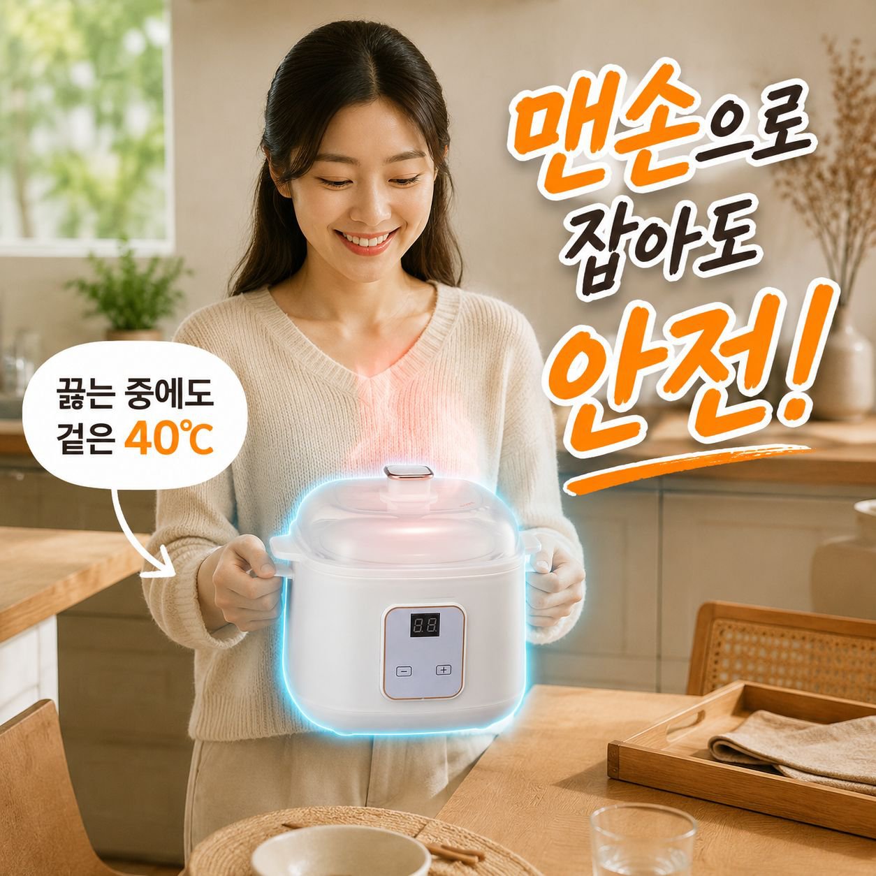 가정용 전자동 스마트 전기 도가니 세라믹 중탕기