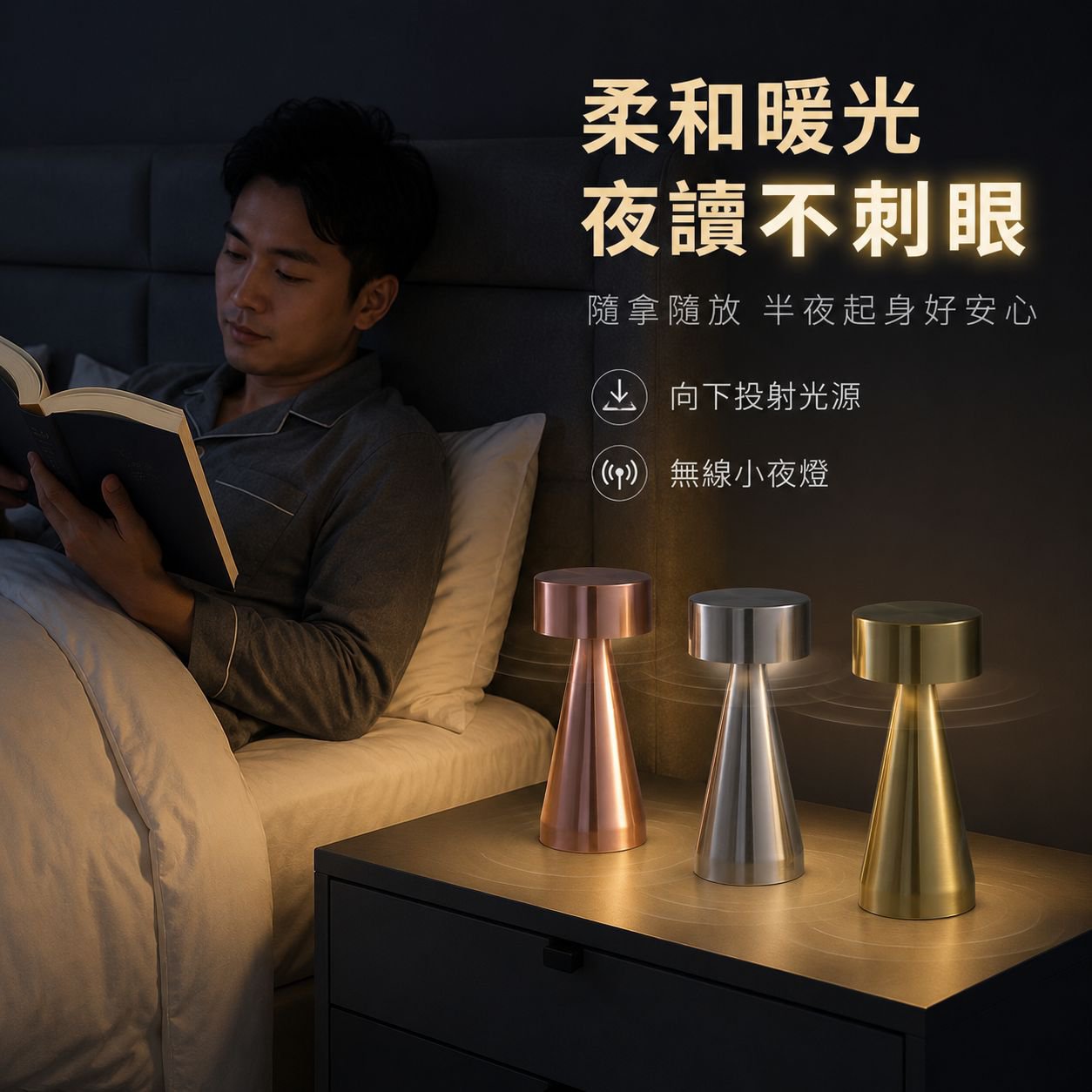LED檯燈USB小夜燈充電酒吧餐桌燈咖啡廳裝飾檯燈床頭