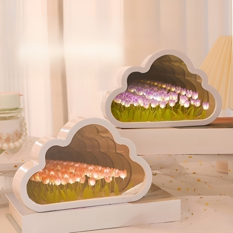 튤립 모양 핸드메이드 앰비언트 라이트