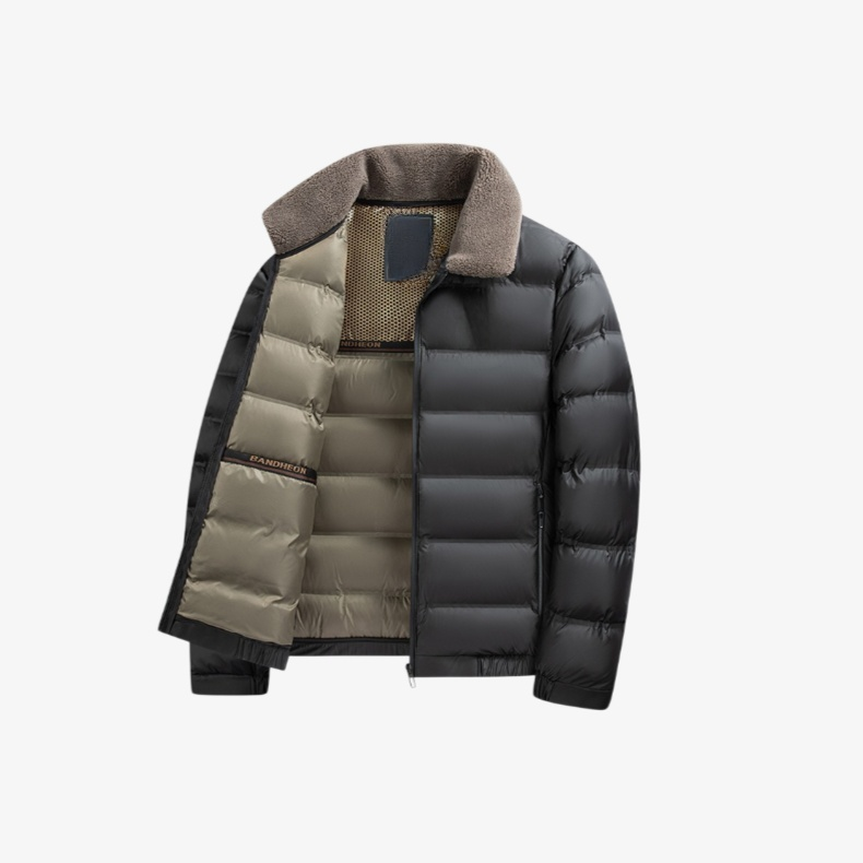 퍼 칼라가 돋보이는 남성 겨울 패딩