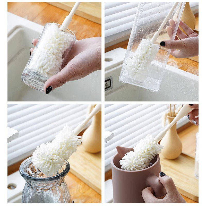 Long-Handled Bottle and Cup Cleaning Brush