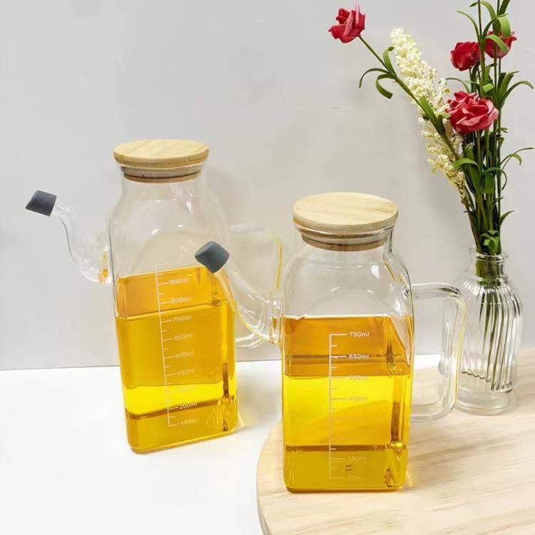 漏れ防止ガラスオイル缶