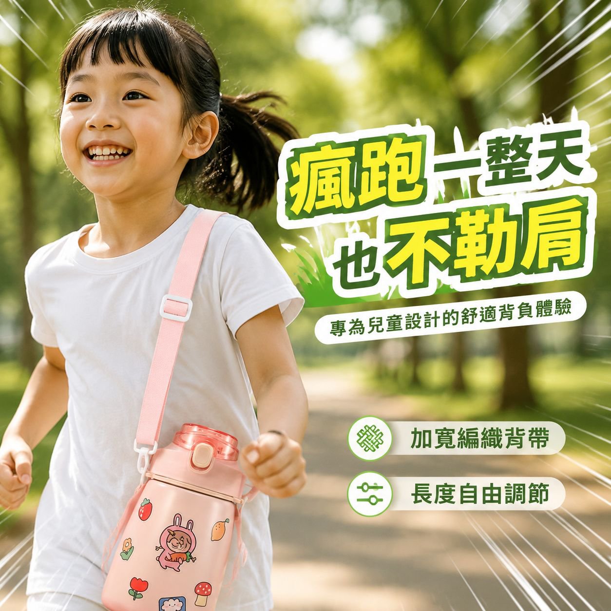 可愛大肚水壺，兒童專用便攜學生水杯
