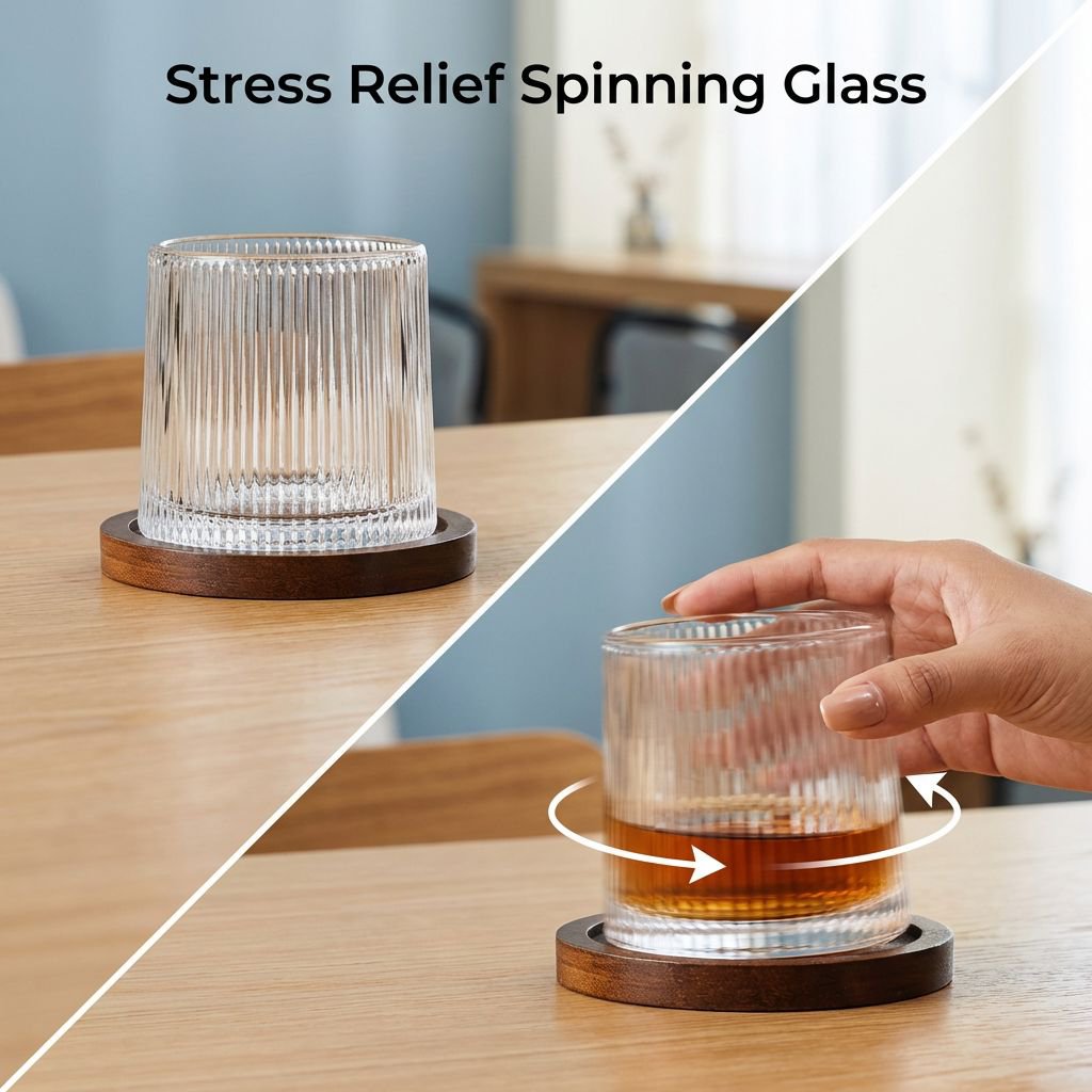Rotating Brandy Glass – Wobble-Free Liquor Cup