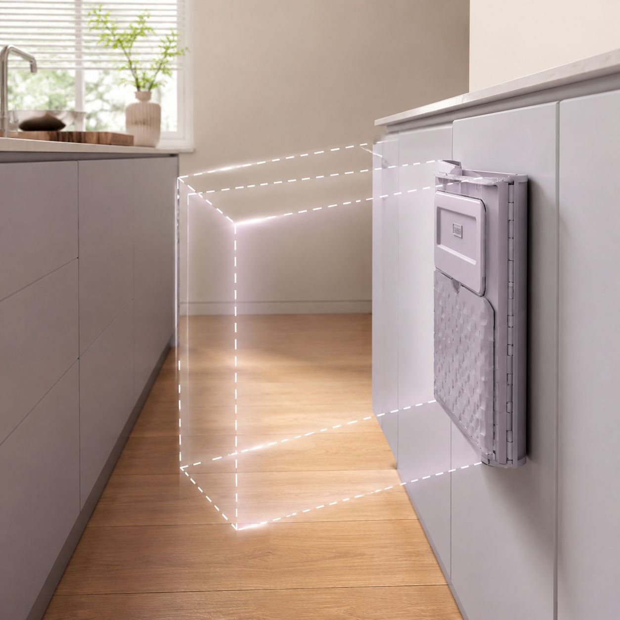 High-value household kitchen folding trash can household punch-free hanging trash can cabinet door h