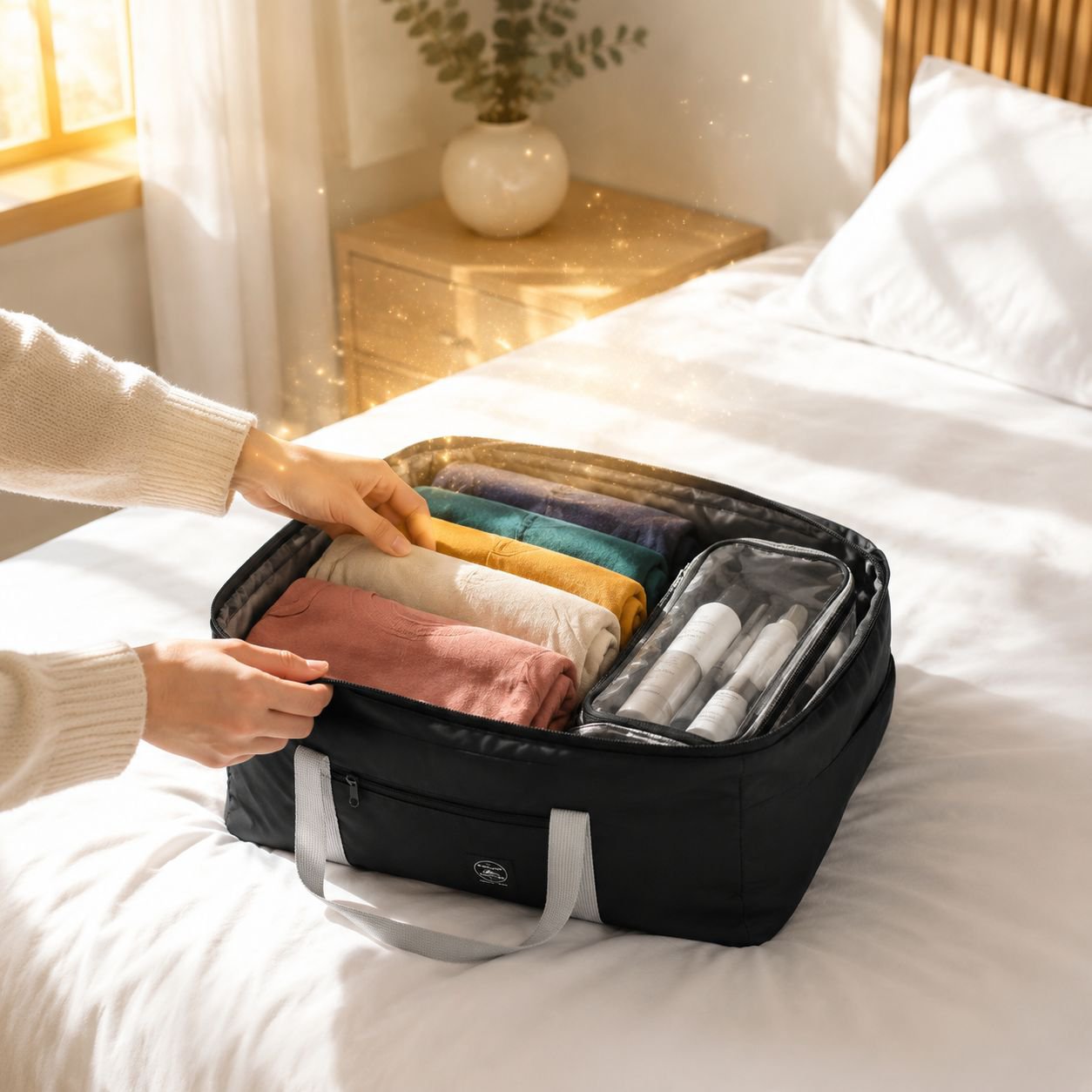 Sac de rangement grande capacité portable, sac pliable pour déménagement
