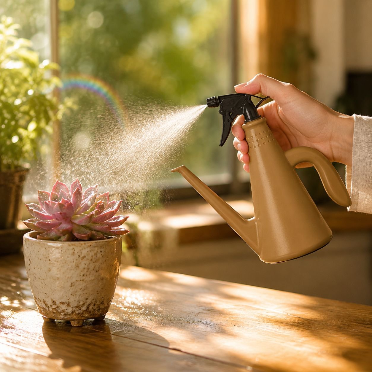 Hand Pressure Spray Pot Flower Shower Dual-purpose Household Watering Pot