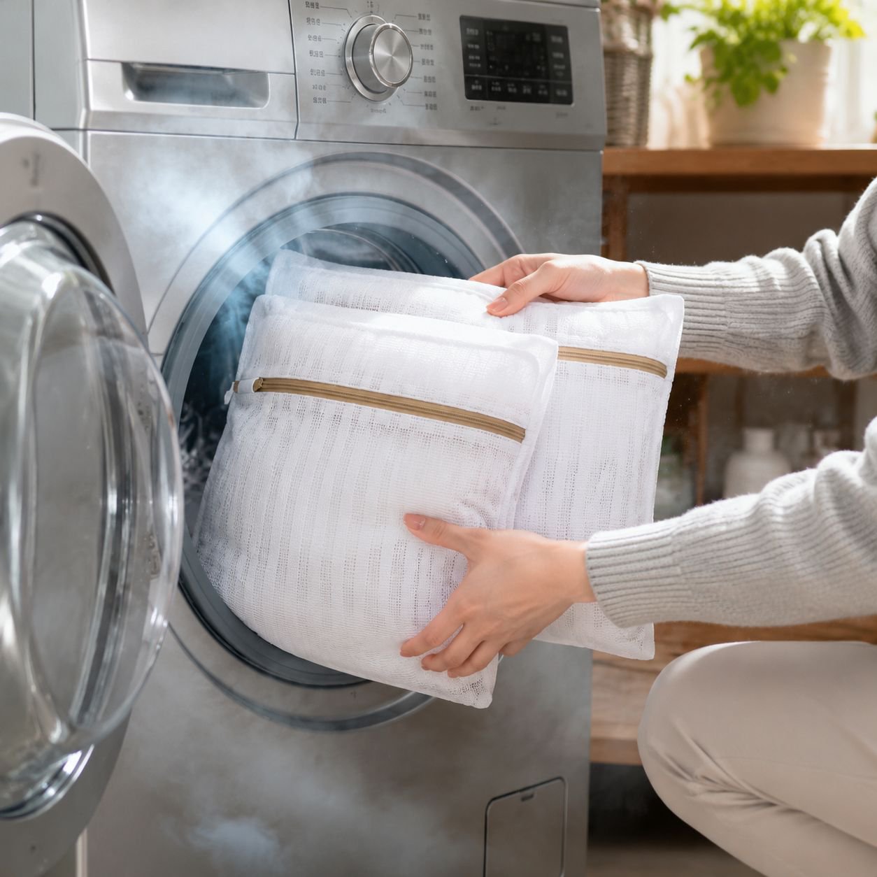 Easy-to-use anti-deformation laundry bag
