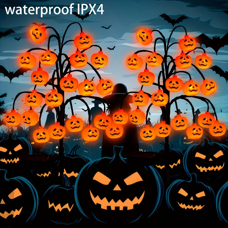 JMY-Halloween Solar Pumpkin Branch Lamp