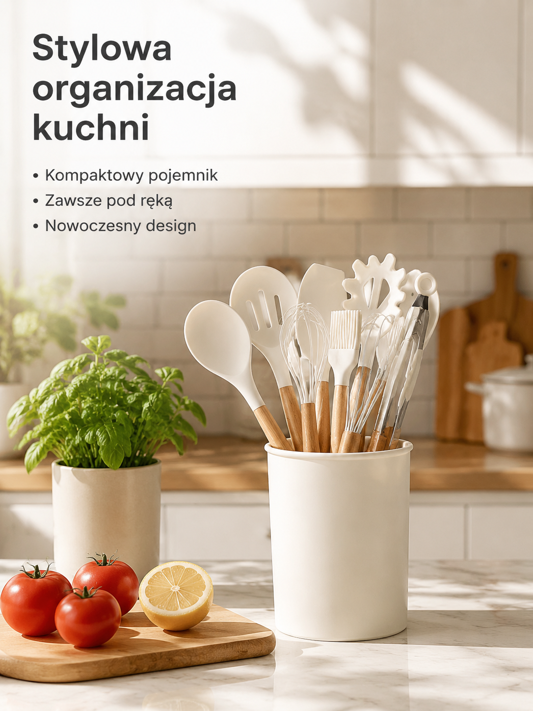 Zestaw silikonowych łopatek i łyżek kuchennych wielofunkcyjnych, odpornych na wysoką temperaturę