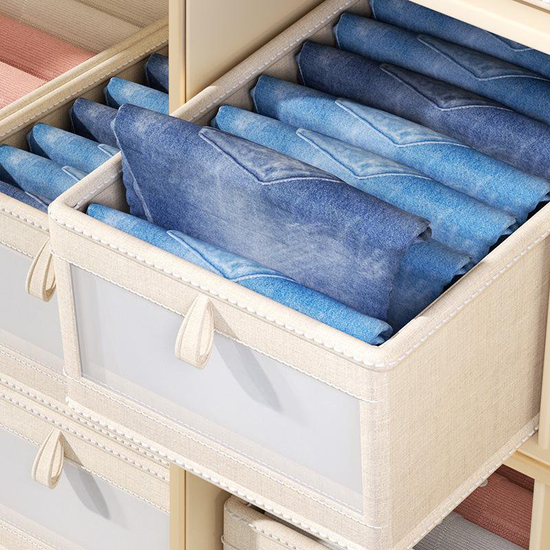 Clothing storage cotton and linen box