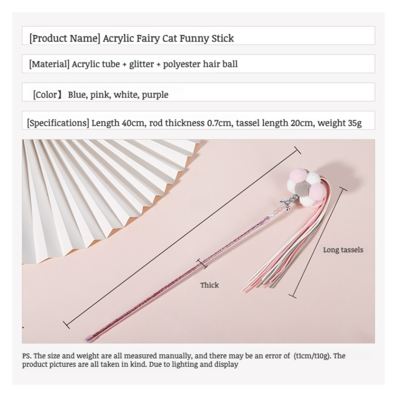 Interactive Plush Teaser Wand Set for Cats