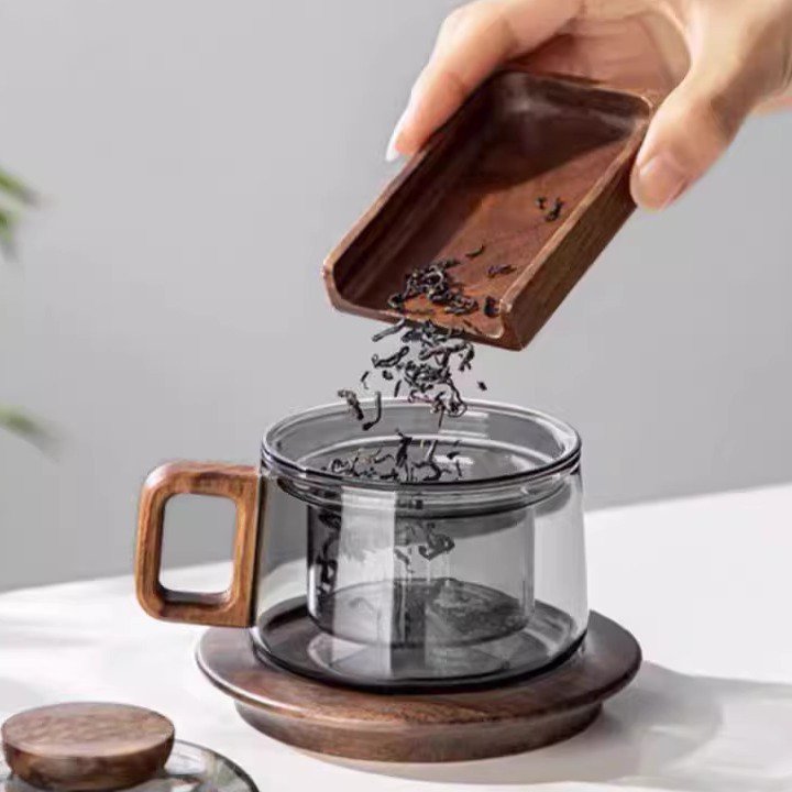 Separable tea filter cup set