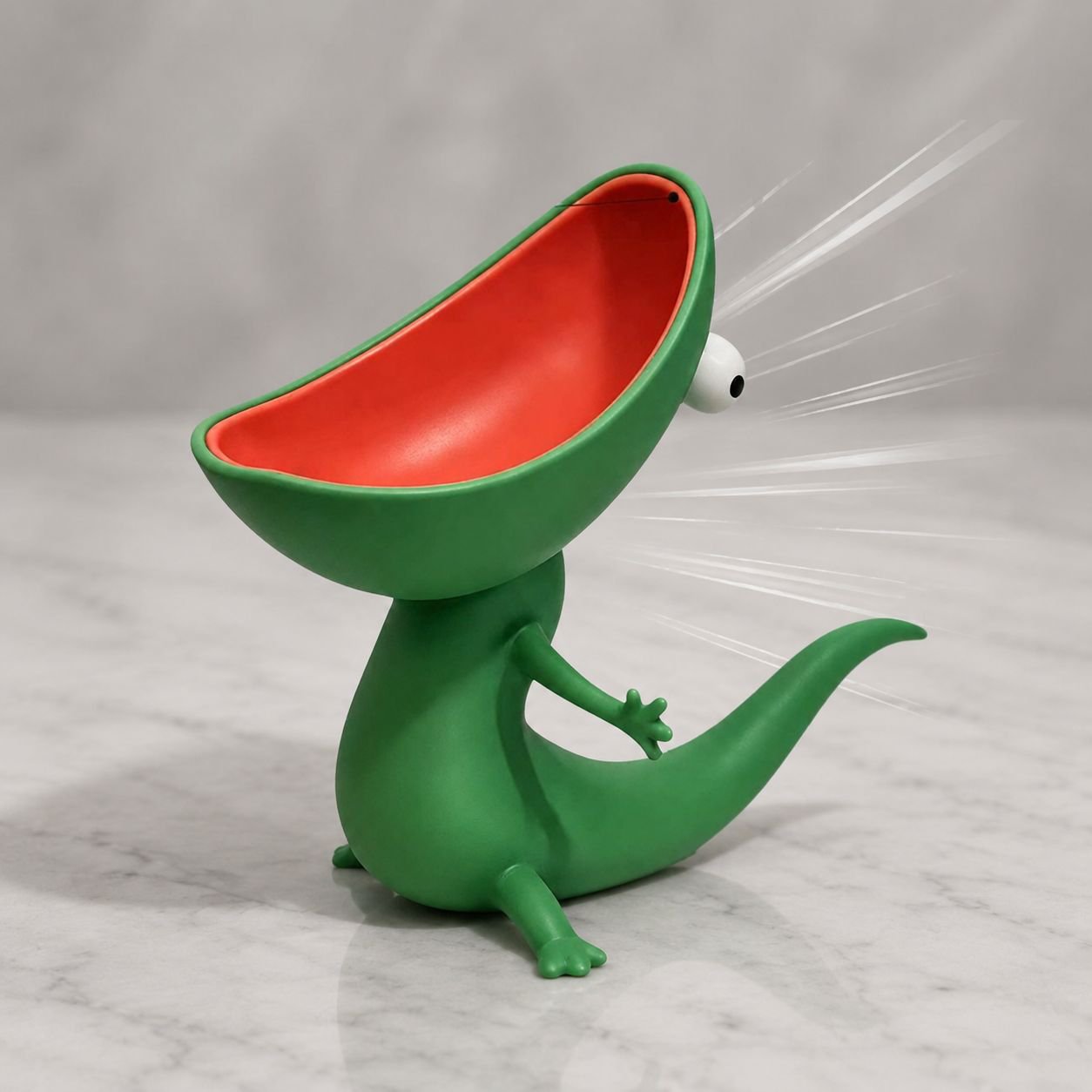 Lizard-shaped soap dish for bathroom and kitchen