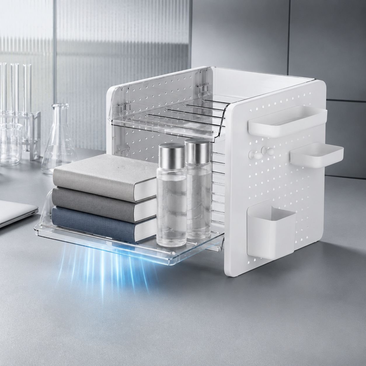Desk Organizer Box for Stationery and Cosmetics