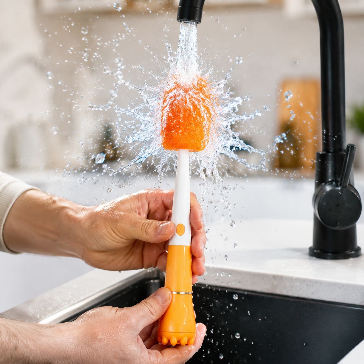 Durable and effective long handle cleaning brush