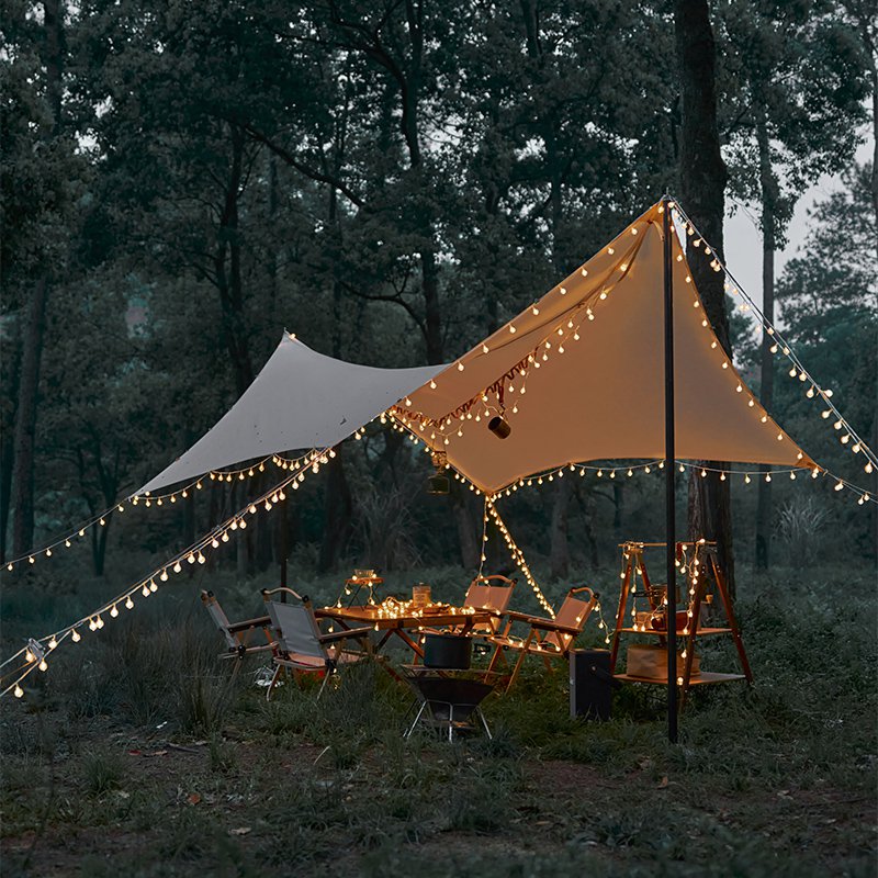 Outdoor Crystal Globe LED String Lights, Solar Christmas Patio Decor Lights