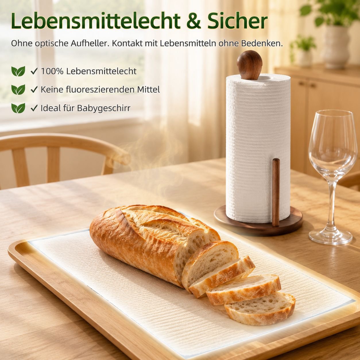 Einweg-Küchenpapier, ölabweisend, starke Saugfähigkeit