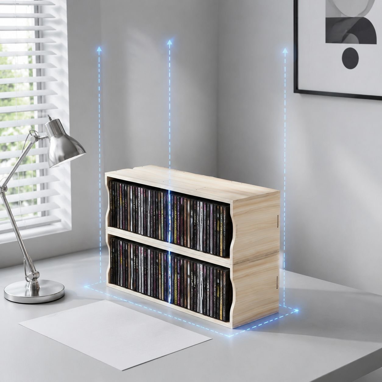Floor-standing DVD Storage Rack