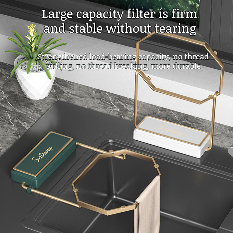 Large-Capacity Kitchen Sink Strainer Rack