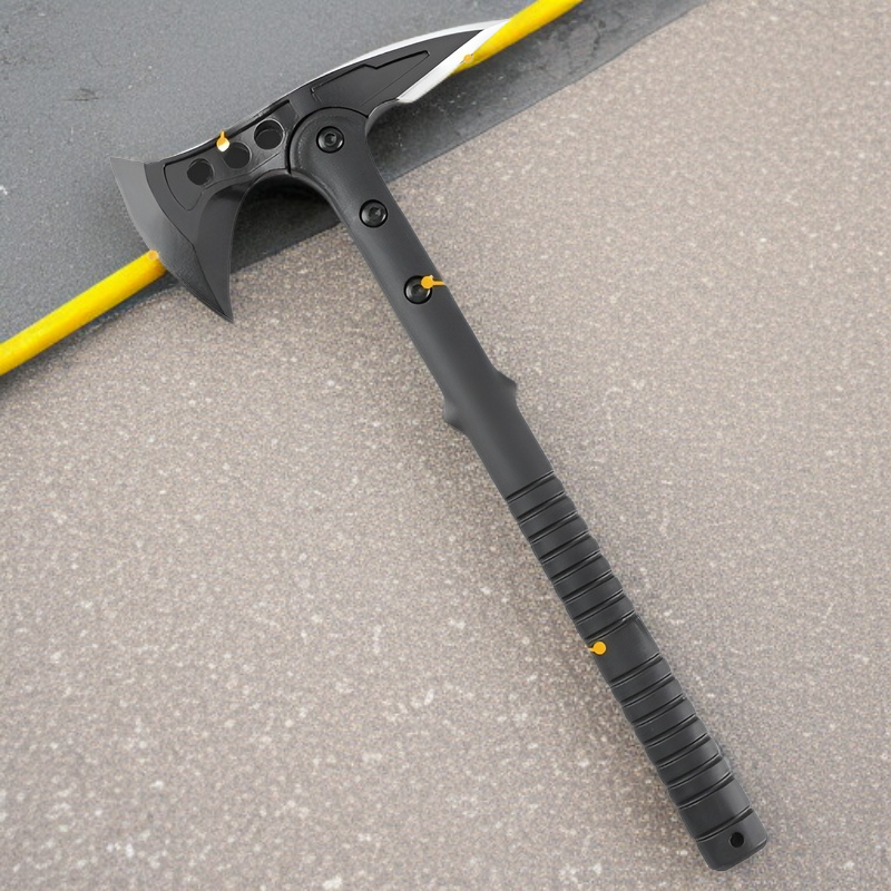 Hache tactique multifonctionnelle, couteau de hache de montagne, arme de survie d'auto-défense en pl
