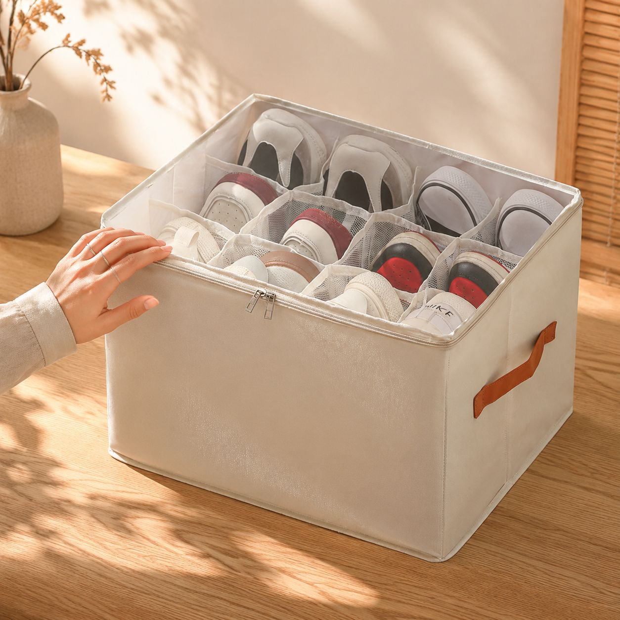 Présentation professionnelle de chaussures en boîte
