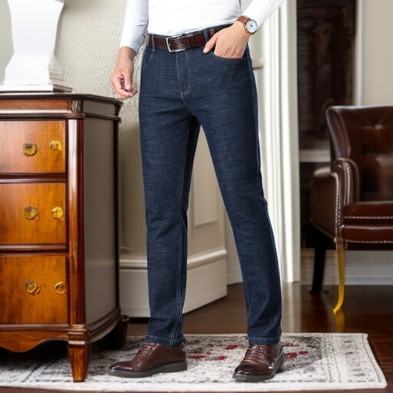 남자 캐주얼 팬츠 중년 남자 팬츠 편안한 사방 스판 팬츠 무압 도톰한 캐주얼 팬츠 와이드 팬츠 아빠 가을 겨울 캐주얼 팬츠