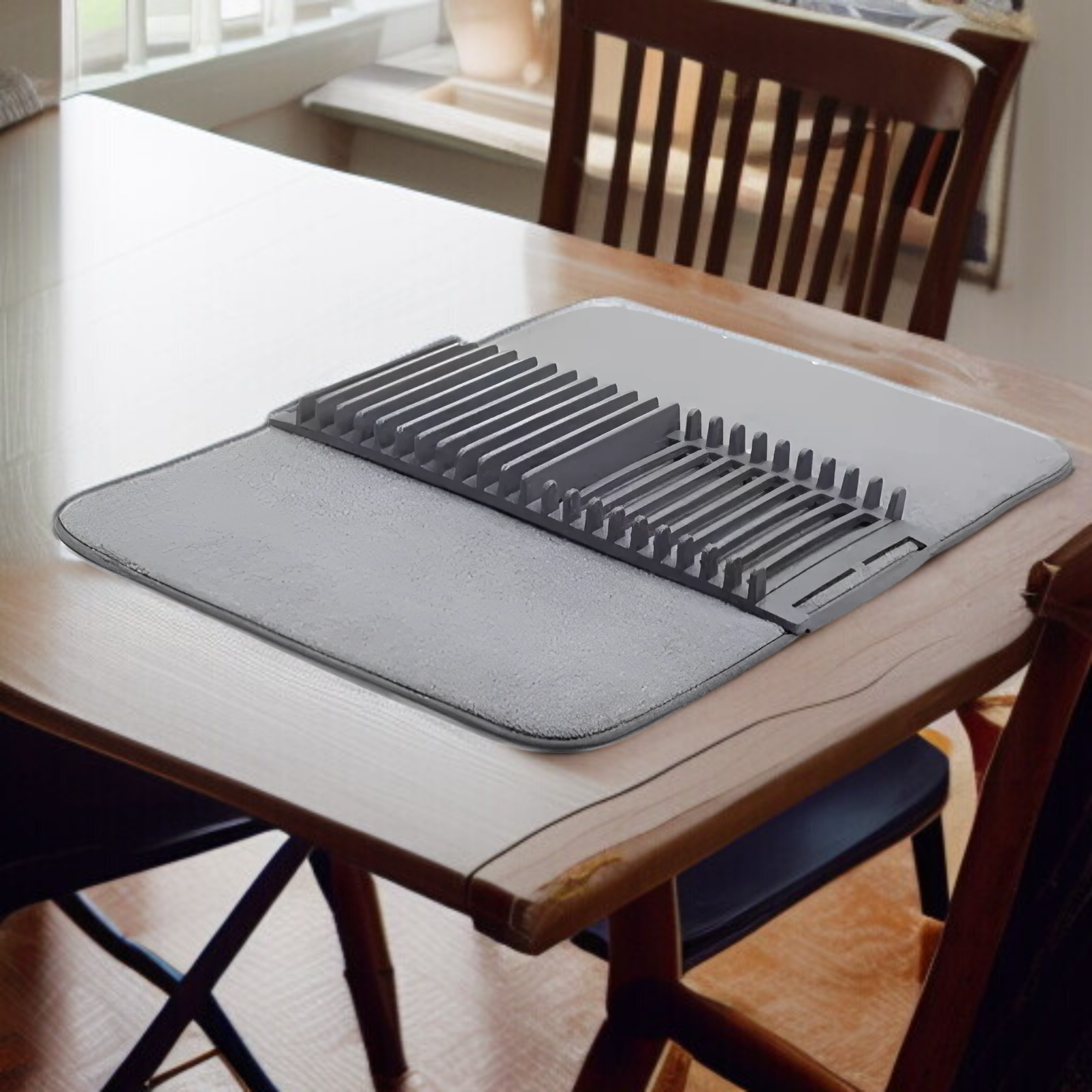 キッチンラック 排水ラック 食器収納ラック 2in1 食器収納ラック 滑り止め吸収パッド