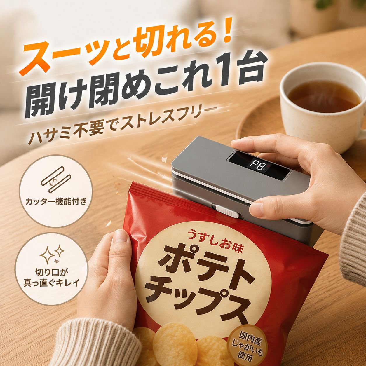 マグネット式スマート封口機