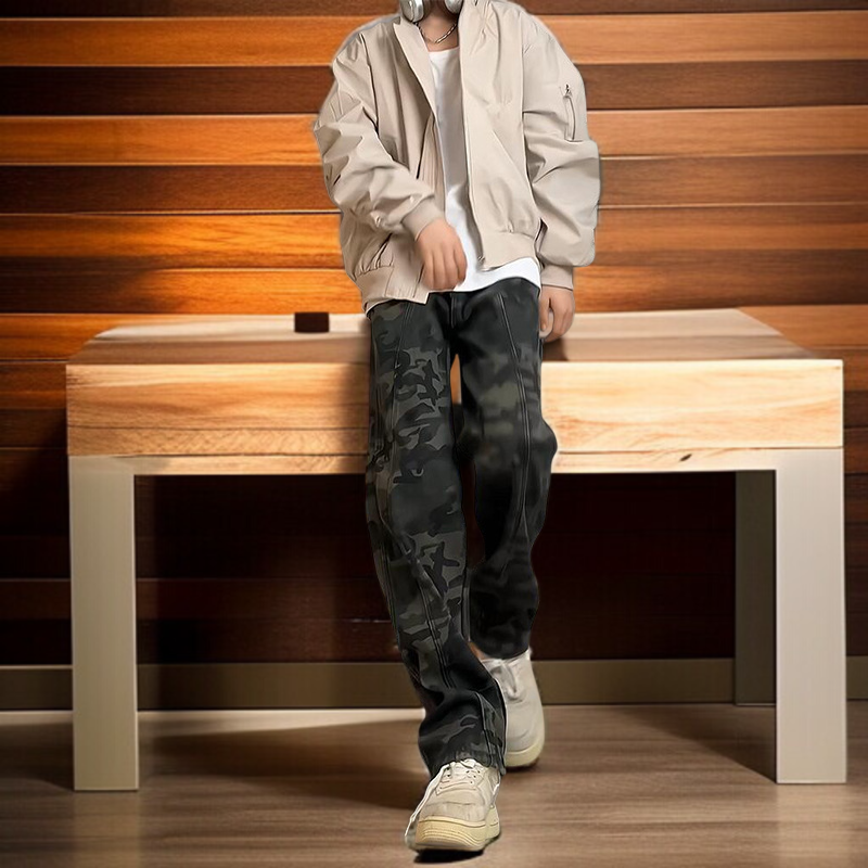 벌목 스타일 스트리트 팬츠