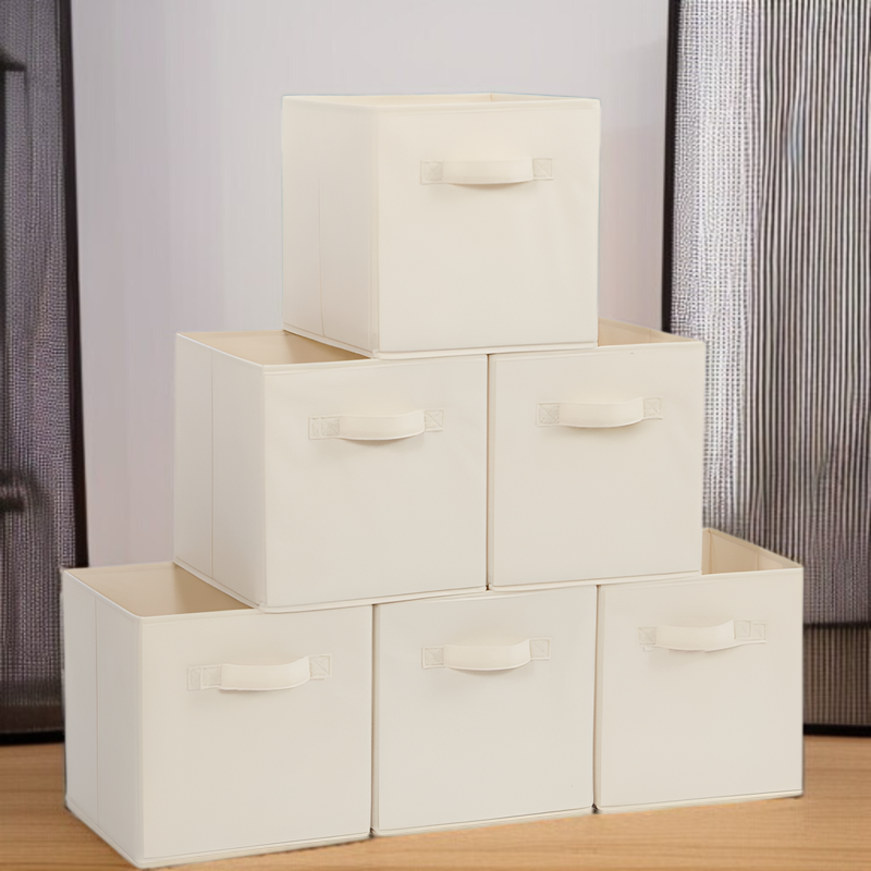 折りたたみ式布製収納ボックスの全体画像