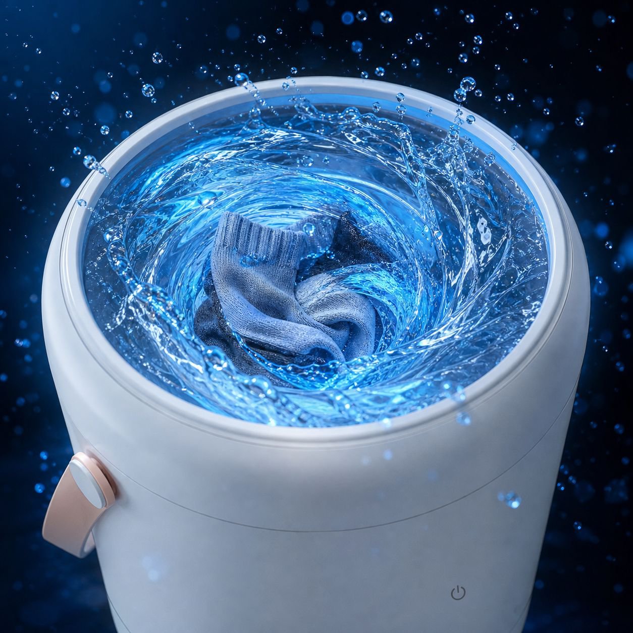 Compact automatic washer with antibacterial technology