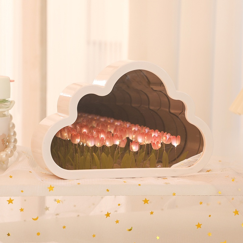 チューリップ型の手作りアンビエントライト