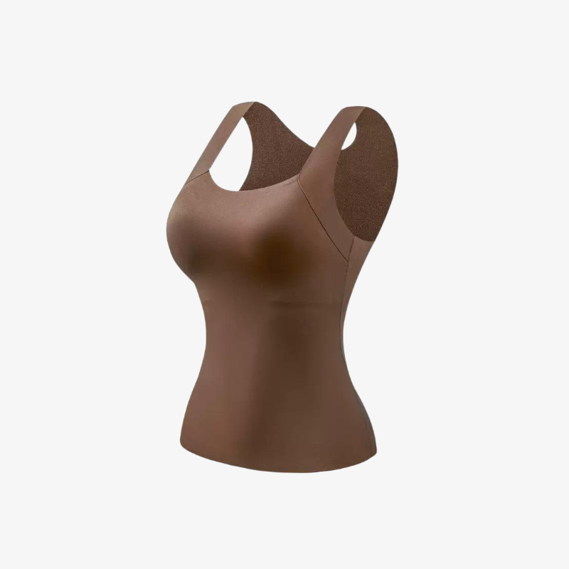 누드 컬러 여성 보온 조끼 제품 이미지