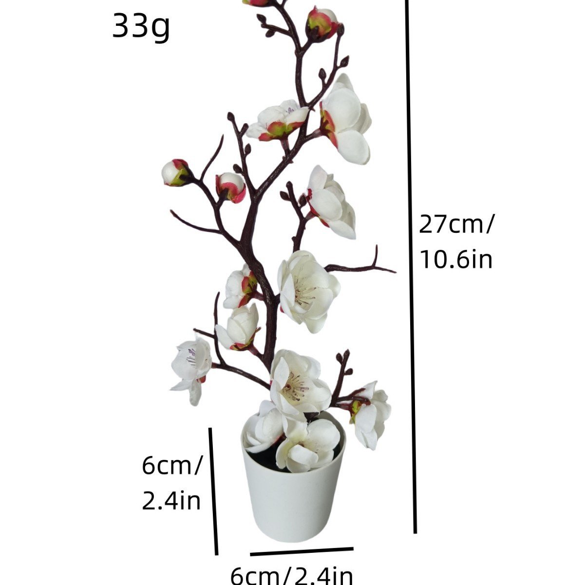인조 매화 분재 장식