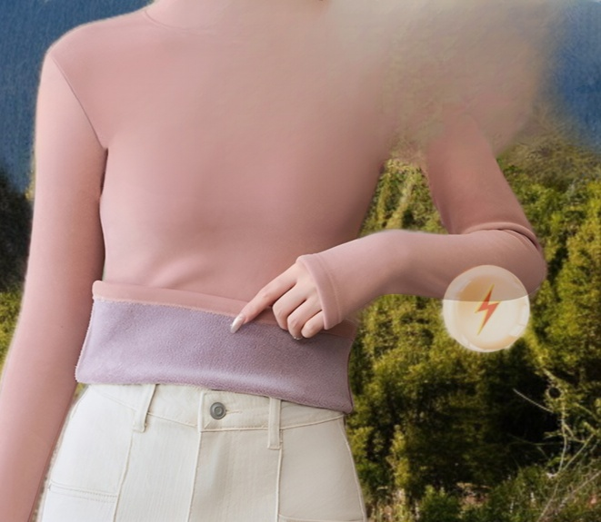 도톰한 기모 소재의 겨울 레깅스 디테일