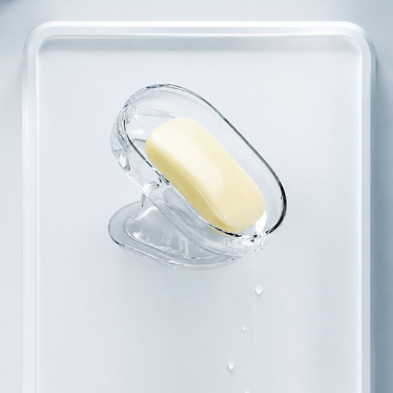 Premium, stilvolles Seifenablage in Übergröße, universell für Bad und Toilette